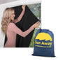 Portable Blackout Curtain with Suction Cups - Premium Easy Install Shade No Tools Required - Temporary Blinds, Perfect for Baby Nursery or Dorm Room - with Travel Bag (66” Long x 51” Wide)