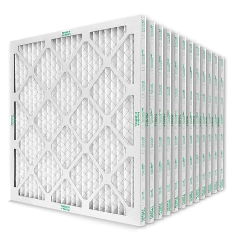 Mann+Hummel 16x20x1 MERV 8 Pleated HVAC AC Furnace Air Filters. Case of 12. (Exact Size: 15.5 x 19.5 x 0.75 Inches) - style: 16 x 20 x 1