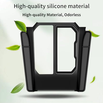 Central Control Silicone Gear Shift Panel Trim Cover Fits for RAV4 2026 Gear Shift Control Anti-Scratch Panel Protective Cover for RAV4 Accessories - size: RAV4-Center Cover Organizer-26