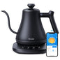 Govee Smart Electric Kettle, WiFi Variable Temperature Gooseneck Pour Over Kettle and Tea Kettle, Alexa Control, 1200W Quick Heating, 100% Stainless Steel, 0.8L, Matte Black