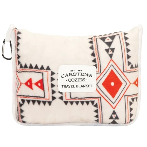 Carstens, Inc. Travel Blanket, Premium Compact 2-in-1 Airplane Blanket/Pillow, Wrangler Santa Fe Sun - color: Wrangler Santa Fe Sun, size: 50 inches x 60 inches