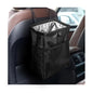 8sanlione Car Trash Can with Storage Pockets, Foldable Hanging Large Capacity Garbage Bin, Leak-Proof Waterproof Trash Bin, Multipurpose Organizer Car Accessories for Truck SUV (Black)