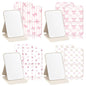 Geelin 12 Pcs Compact Mirror Bulk Mini Pocket Mirrors for Women Travel Folding Mirror Portable Hand Mirrors for Graduation Party Gift Camping Office Home(Pink Bow) - style: Pink Bow
