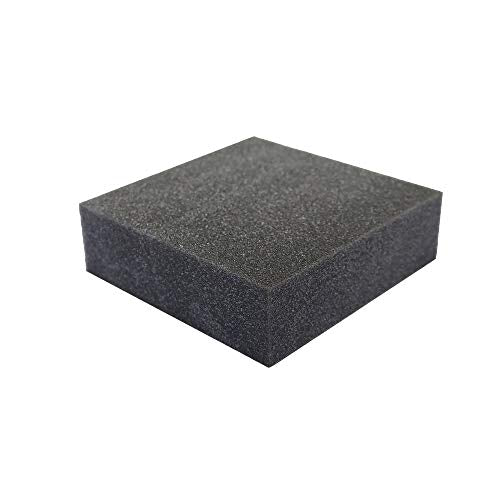 FoamRush 7" x 18" x 20" Charcoal High Density Upholstery Foam Cushion, Upholstery Sheet, Foam Padding, Seat Replacement, Wheelchair Seat & Chair Cushion Replacement, Square, Made in USA - color: Charcoal Foam, size: 7" x 18" x 20"