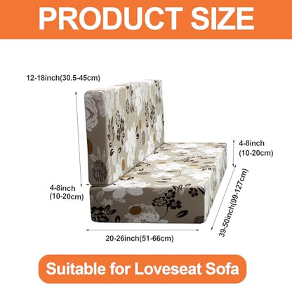 FUANGUI RV Dinette Cushion Covers Stretch Camper Booth Seats Replacement Washable Sofa Furniture Protector (A5, 2 Bench & 2 Backrest Covers) - color: A5