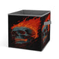 Flame Skull Foldable Storage Box with Handle Organizer Containers for Home Office Clothes Office Supplies - color: style-8