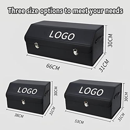 Car Trunk Organiser with Your Logo, Large Capacity Waterproof Collapsible Trunk Organizer, Car Trunk Organizer for Sedan/Suv, Storage Box, Trunk Organizer for Suv