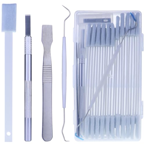Disposable Detail Cleaning Brush for Tight Spaces, Detail Gap Crevice Cleaning Tool Set, Toilet Bowl Corner Hinge Scrubber, Stick Cleaner for Window Track, Door Grooves, Vent Fan, Stove, Keyboard