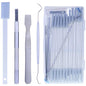 Disposable Detail Cleaning Brush for Tight Spaces, Detail Gap Crevice Cleaning Tool Set, Toilet Bowl Corner Hinge Scrubber, Stick Cleaner for Window Track, Door Grooves, Vent Fan, Stove, Keyboard