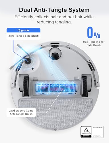 roborock Q7 L5 Robot Vacuum and Mop Combo, 8,000Pa Suction, Upgraded from Q5 Pro, Dual Anti-Tangle System, LiDAR Navigation, No-Go Zones, Self-Charging Robotic Vacuum Cleaner, White - color: White02