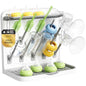 Lifewit Baby Bottle Drying Rack with 10 Hooks, Newborn Essentials Must Haves, Bottle Storage Organizer for Countertop, Cabinet, Rack Dryer Holder for Pacifiers, Pump Parts, Baby Stuff - size: Medium-10 Hooks, style: without Drain Mat