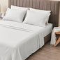 Great Bay Home 3-Piece Twin White Microfiber Sheet Set - Ultra-Soft, Brushed Bedding Sheets & Pillowcases - Wrinkle & Fade Resistant, All-Season Bed Sheets for Bed (Twin, White) - color: 23 - White, size: Twin