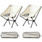 Wind Tour Portable Camping Chair Lightweight Foldable Outdoor Chair for Hiking Camp Backpacking Lawn Beach Fishing Picnic with Carry Bag (White-2) - color: White-2