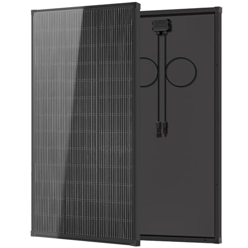 200W Solar Panel, N-Type 18BB 12V 200 Watt Solar Panel with 25% High Efficiency, IP68 Waterproof & 30-Year Long-Lasting Design, for RV, Van, Marine, Rooftop, Cabin & Grid Power Systems, Black - size: 200W-Black-56.7"x26.4"