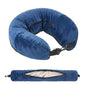 Stuffable Travel Pillow Stuffable Neck Pillow for Traveling Fillable Neck Pillows with Clothes Storage Fits 5+ Days of Travel Essentials Blue - color: Blue