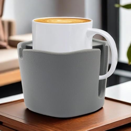 Suction Cup Holder - Ultra-Strong Desk Cup Holder, Non-Slip RV Drink Holder for Car/Office/Home, Organize Mugs & Water Bottles (Perfect for Drivers, Travelers, Office Workers) (Gray) - color: Gray