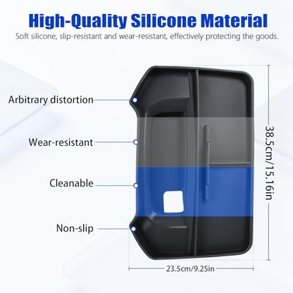 12 inches and 14.4 inches Screen Dashboard Storage Organizer Compatible with Dodge RAM 1500 2019-2026, Anti-Slip Silicone Dashboard Tray Replacement Accessories
