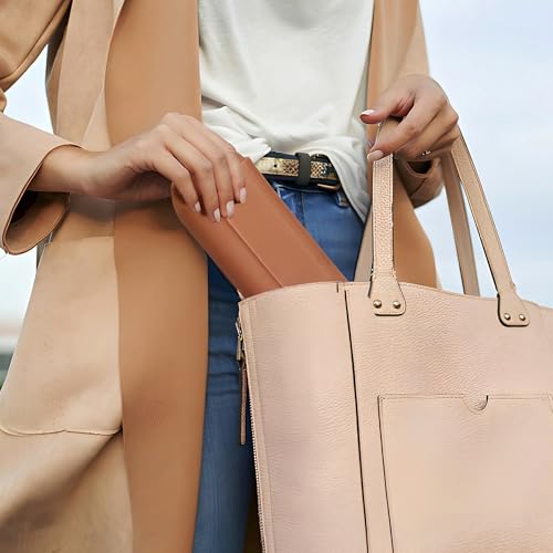 AGIKET Silicone Makeup Brush Holder Travel Cosmetic Bag：Soft Portable Cosmetic Face Brushes Holder with Upgrade Anti-Fall Out Magnetic Closure, Large Travel Makeup Brush Case - Brown - color: Brown, style: Brush Holder