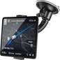 APPS2Car Heavy-Duty Tablet Holder for Truck Car Semi Pickup Tractor UTV RV | Ultra-Strong 4.33" Vacuum Suction Cup, Stable Double-Rib Metal Arm Anti-Shake, Road Trip Essentials, Car Mount for iPad