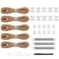 RV Pleated Shade Repair Kit, RV Window Shade Restringing Kit, Repair and Maintain of Day Night Pleated Shade (Tan) - color: Tan