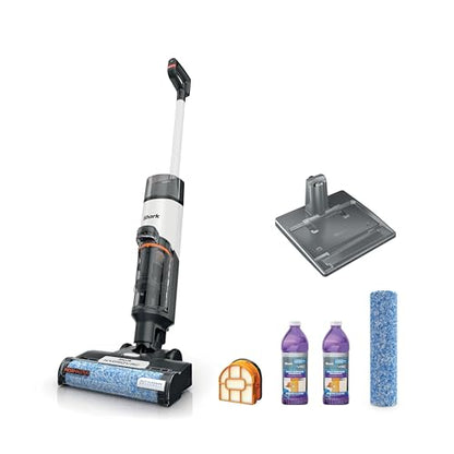 Shark | Wet Dry Vacuum Cleaner | Vacuum and Mop Combo | HydroVac MessMaster | 3-in-1 Self-Cleaning + Powerful Suction | 2 Brushrolls & 2 Solutions Included | Hardwood Floor & Area Rug Cleaner | AW261 - style: Cordless w/ Premium