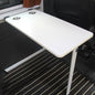 Foldable Rv Table with 2 Cup Slots, Wall Mount Folding Picnic Table Space-Saving Computer Desk Workstation, Wood Camper Table for RV, Home Office, Bedroom or Kitchen, White - color: White