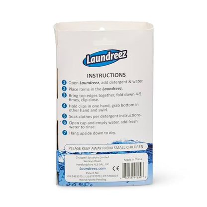 Portable Travel Washing Machine - Waterproof, multi-use Dry Bag for Washing Laundry On the Go. Weighs Under 12 Oz | Folds Easily | Use for Camping, Travel, RV, and Backpacking | Clear sturdy material to enable various uses