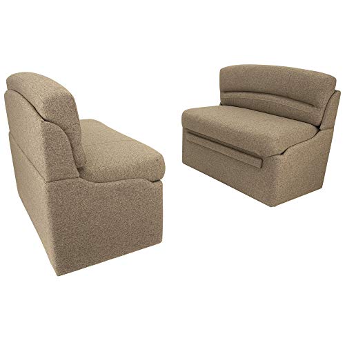 RecPro Charles 36" RV Dinette Booth | Luna Imperial | 2 Legs - color: Luna Imperial, size: 2 Legs