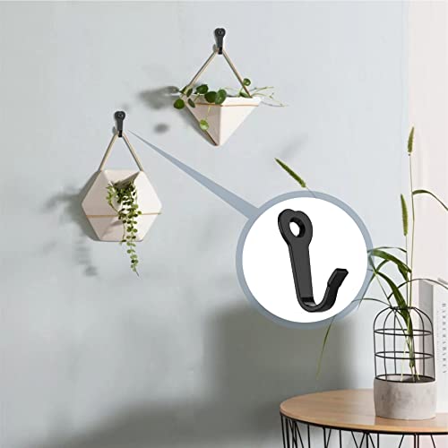ZAYBOD Heavy Duty Wall Mounted Black Coat Hooks, mudroom Hooks, Backpack Hooks, Robe Hooks, Hat Hook - color: 15PCS + Black Hooks