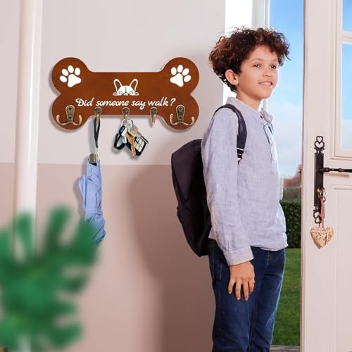 Dog Leash Holder forwall,Coat RackHooks, Mount Storage Organizer (Yellow 2) - color: Yellow 2