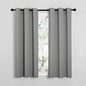 NICETOWN Bedroom Curtains Blackout Drapery Panels, Three Pass Microfiber Thermal Insulated Solid Ring Top Blackout Window Curtains/Drapes (Two Panels, 34 x 54 inches, Silver Grey) - color: Silver Grey, size: 34"W x 54"L (Pack of 2)
