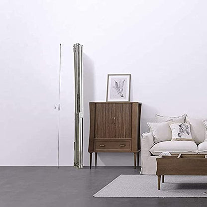 Clothes Drying Racks Outdoor, Updated Version,Stainless Steel Laundry Drying Rack for Indoor Outdoor and The Balcony,Length Adjustable Saves Space,with Windproof Hooks - size: 81.55 inches