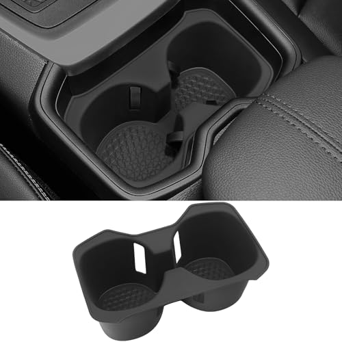 Front Cup Holder Compatible with Toyota 2019 2020 2021 RAV4 Accessories Silicone Material Insert Center Console Organizer - color: for Toyota 2019-2021 RAV4 (Front)