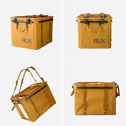 RUX 70L Collapsible Gear Box (Bronze) - Modular Adventure Storage Solution For Camping Storage, Overlanding, Off-road And Van Life - Weatherproof, Durable and Multifunctional - color: Bronze