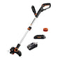 Worx Cordless String Trimmer & Lawn Edger, 12" Electric Weed Wacker with Command Feed, 20V Weed Eater with 5.5 LBS, Battery & Charger Included, WG163.8 - style: 2 in 1 Trimmer w/(1) Battery & 2.0 Ah Charger