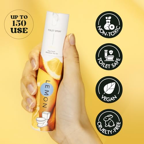 Travel Size Toilet Spray, Bathroom Odor Eliminator, 3 Pack, 1 fl oz Each, Up to 150 Uses, For Home and Travel, Essential Oils Freshener Spray, Lemon, Hibiscus, Lavender - size: 1 Fl Oz (Pack of 3)