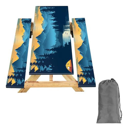 Picnic Table Cover with Bench Covers 6FT 3PCS, Camping Essentials Waterproof Windproof Tablecloth with Drawstring Bag, Fitted Rectangle Tables and Seats, 72", Lakeside Ember - color: Lakeside Ember, size: 72"