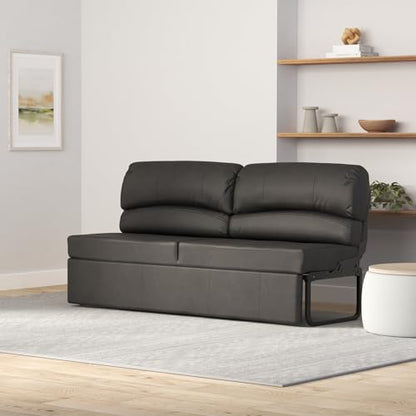 RecPro Charles RV Jackknife Sofa | Love Seat | Sleeper Sofa | Length Options 62", 68", 72" (68 Inch, Gunmetal) - color: Gunmetal, size: 68 Inch