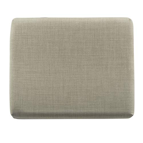 HomePop 22" Medium Rectangular Storage Ottoman - Tan Linen - color: Tan Linen