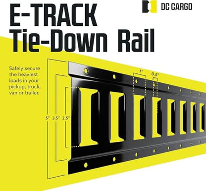 DC Cargo Mall E Track Powder Coat Kit - Parent (12, 5 Ft) - size: 5 Ft