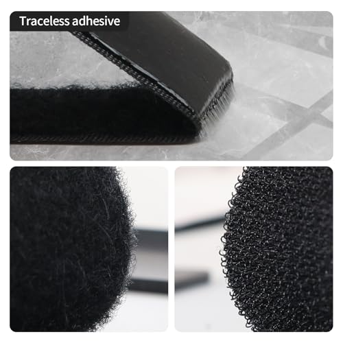 BKSAI 12 Sets 1x4 Hook & Loop Strips with Adhesive, Heavy Duty Hook and Loop Tape Sticky Back for Home, Office, Workshop