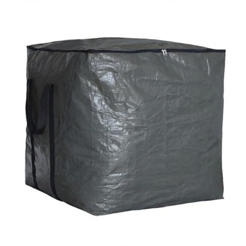 Extra Large Cube Moving Bags (Black, 25"x25"x25") | Heavy Duty, Water-Resistant, Foldable, For Clothes, Bedding, Blankets & Pillows, Reusable Alternative to Moving Boxes - color: Black, size: 25"x25"x25"