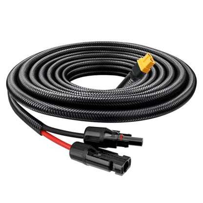 MOOKEERF Solar to XT60 Cable 10AWG 6FT Solar Connector to XT60 Adapter Cable for Solar Panel to Battery RV Portable Power Station Solar Generator - 6 Foot - size: 6FT