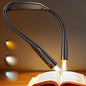 Glocusent Neck Book Light, 1200mAh Rechargeable Neck Reading Light, Hands Free Book Lights for Reading at Night, 5 Colors & 5 Brightness, Private Lightweight Book Reading Light in Bed for Book Lovers - color: Black
