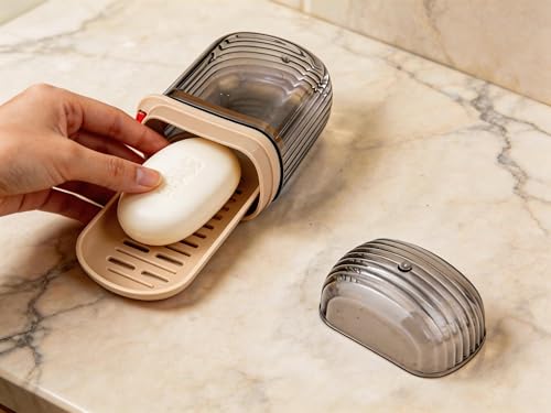 2 Pack Small Travel Soap Case, Leakproof Soap Container, Portable Bar Soap Container Holder for Gym, Camping Essentials, Hiking, Travel Size