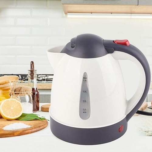 Car Electric Kettle, Portable 1000ml 24V Travel Car Truck Kettle Electric Automatic Shut Off Portable Water Heater Boiler Stainless Steel Kettles for Tea Coffee Making