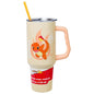 Silver Buffalo Pokémon Featuring Charmander Stainless Steel Tumbler with Handle, Fits in Standard Cup Holder, 40 Ounces - color: Charmander Pokemon
