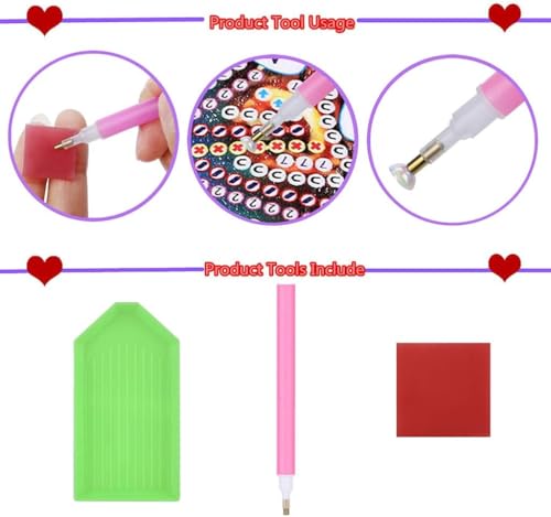 STGLCR DIY Christmas Santa Claus Diamond Art Painting Wreath Kits，Special Shaped Rhinestone Snowman Hanging Ornament Diamond Art Window Pendants for Gift Home Garden Wall Hanging Kits 7.8INCH - color: Santa Claus hanging