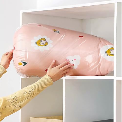 Ohuimrt Extra Large Clear Plastic Bags, 40 x 60 Inch, 4 Pack | Reusable, Jumbo, Waterproof, Includes 4 Ties, For Luggage, Suitcase, Furniture, Chair Storage & Moving