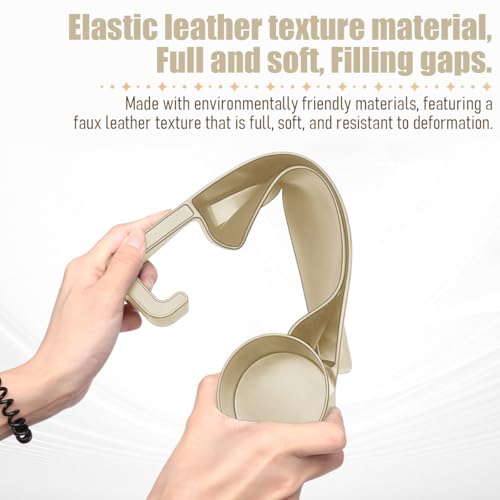 2PCS Car Seat Gap Filler Organizer with Cup Holder, Multifunctional Side Seat Crevice Blocker Plug with Storage Slot, No-Drop Auto Console Side Gap Stopper Organizer, Universal Fit (Beige) - color: Beige